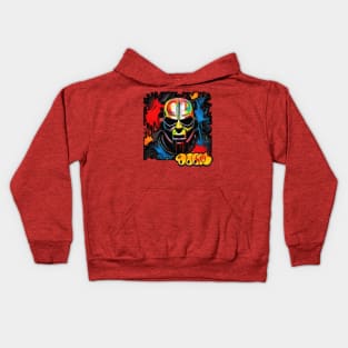 mf doom mask : water paint abstract design Kids Hoodie